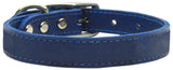 Plain Leather Dog Collar - Really Good Pets Shop - Leather Collar - 10 / Blue - Mirage Pet Products - 3