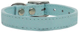 Plain Leather Dog Collar - Really Good Pets Shop - Leather Collar - 10 / Baby Blue - Mirage Pet Products - 6