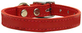 Plain Leather Dog Collar - Really Good Pets Shop - Leather Collar - 10 / Red - Mirage Pet Products - 11