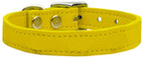 Plain Leather Dog Collar - Really Good Pets Shop - Leather Collar - 10 / Yellow - Mirage Pet Products - 12