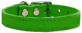 Plain Leather Dog Collar - Really Good Pets Shop - Leather Collar - 10 / Emerald Green - Mirage Pet Products - 4
