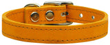 Plain Leather Dog Collar - Really Good Pets Shop - Leather Collar - 10 / Mandarin - Mirage Pet Products - 7