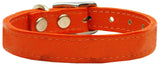 Plain Leather Dog Collar - Really Good Pets Shop - Leather Collar - 10 / Orange - Mirage Pet Products - 8