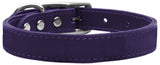 Plain Leather Dog Collar - Really Good Pets Shop - Leather Collar - 10 / Purple - Mirage Pet Products - 10